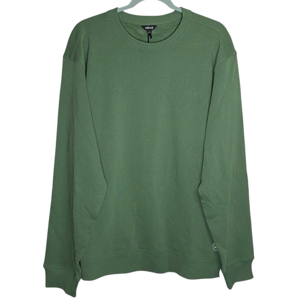 Allbirds Sweatshirt Mens 2XL Green Pullover Organic Pima Cotton Hazy Cargo NWT